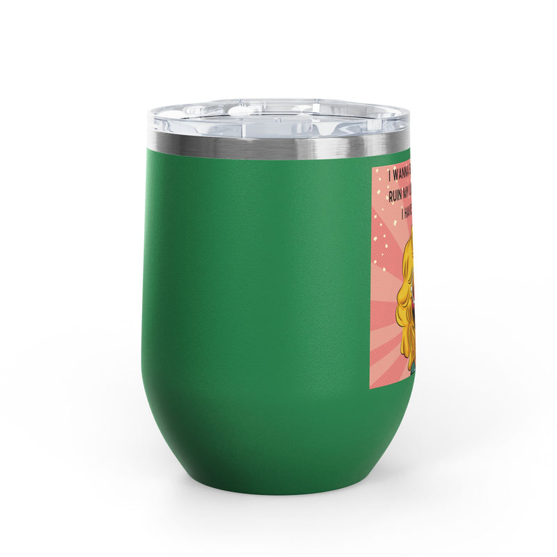 Retro Pop Art "14 Again" Insulated Stainless Steel 12oz Wine Tumbler