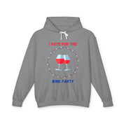 Wine Party - Unisex Lightweight Hooded Sweatshirt