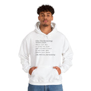 Graphic Hoodie — Minimalist 'the fuckening' Definition Hooded Sweatshirt