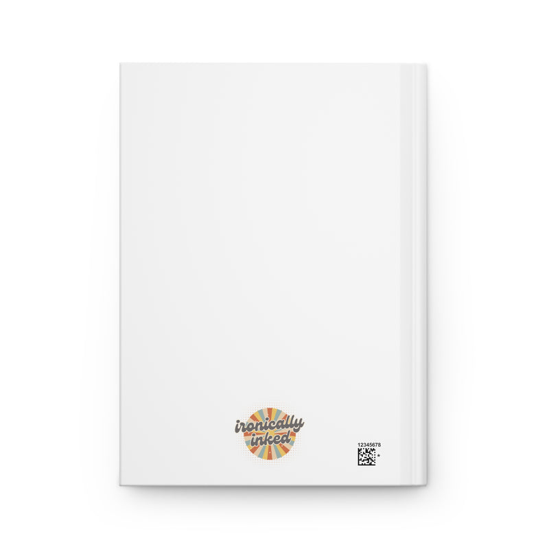 Pop Art Retro Woman Lined Hardcover Journal — Funny "Responsible Adult" Quote