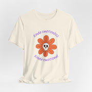 Graphic Tee - Kinda Emotionless Kinda Emotional Floral Skull Mental Health Awareness T-Shirt