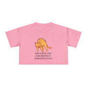 Crop Tee — Sassy Cat Graphic with Quote: "I’m Not As Mean As I Could Be, and I Need People To Be More Grateful For That" T-shirt Top