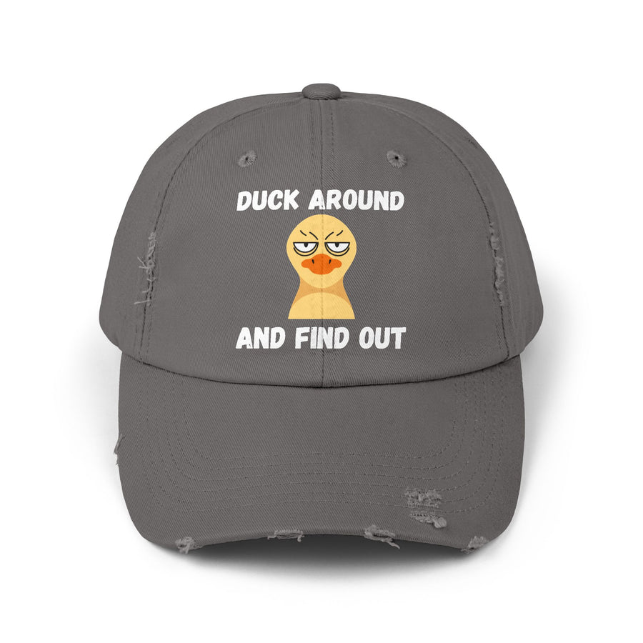 Baseball Hat "Duck Around and Find Out" Distressed Cap