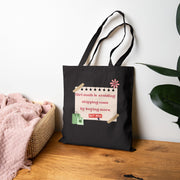 Tote Bag — “Girl Math Is Avoiding Shipping Costs by Buying More” Canvas Tote