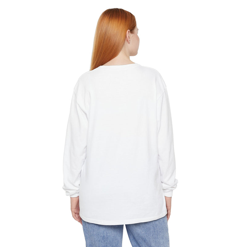 "Dead Inside" Oversized T-Shirt - Skull Flower Long Sleeve Tee