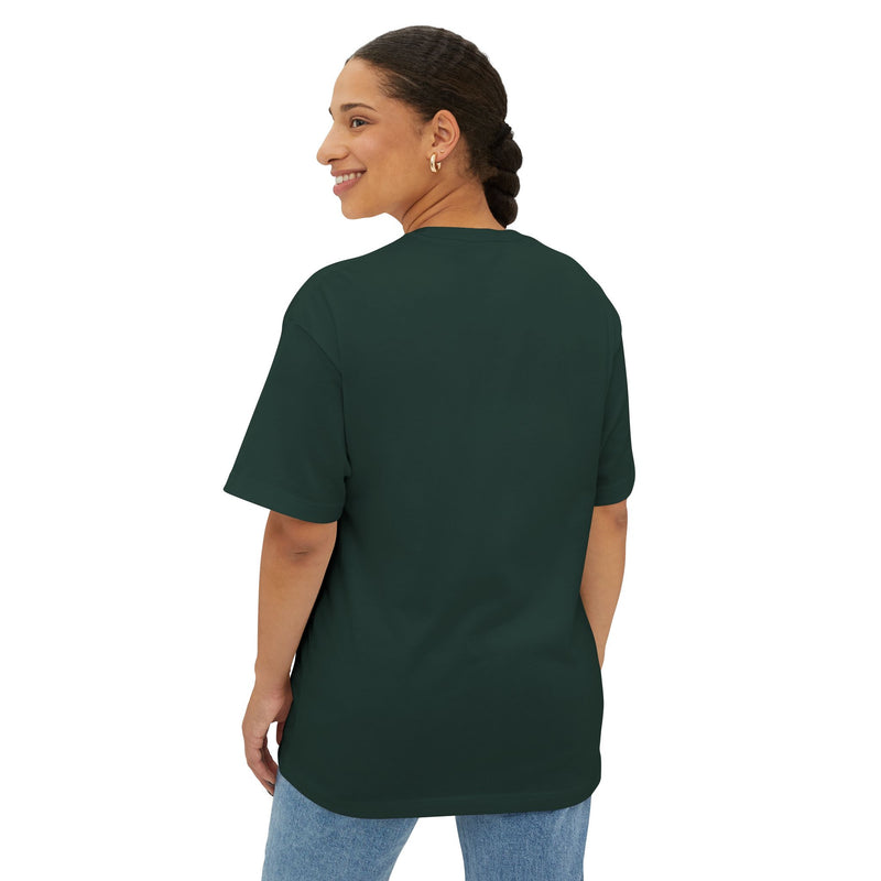 Graphic Boxy Tee — "serve cunt. don't be one." Minimalist Text Statement Shirt