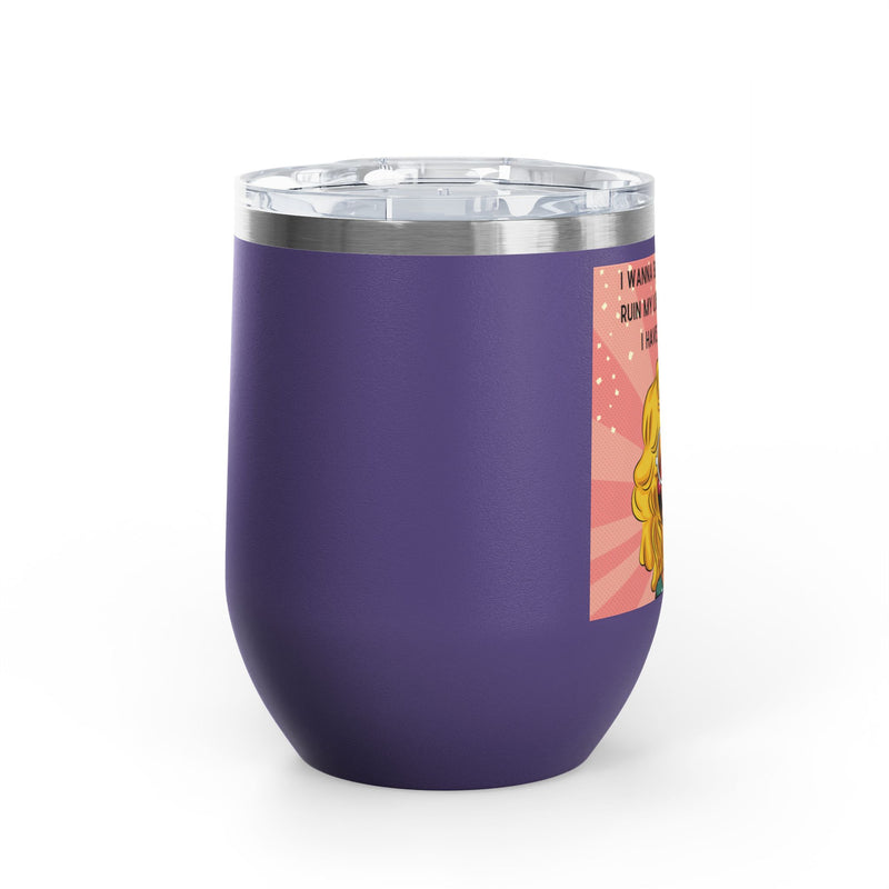 Retro Pop Art "14 Again" Insulated Stainless Steel 12oz Wine Tumbler