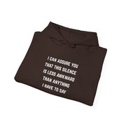 'Awkward Silence' Hoodie - Unisex Heavy Blend™ Hooded Sweatshirt