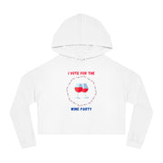 Wine Party - Women’s Cropped Hooded Sweatshirt