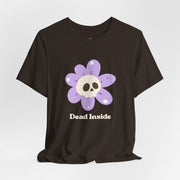 "Dead Inside" Skull Flower Tee — Mental Health Awareness T‑Shirt