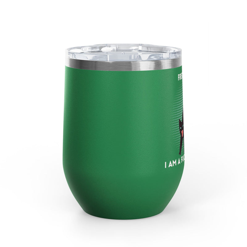 Fucking Delight Sassy Cat Wine Tumbler - Insulated Stainless Steel Wine Glass