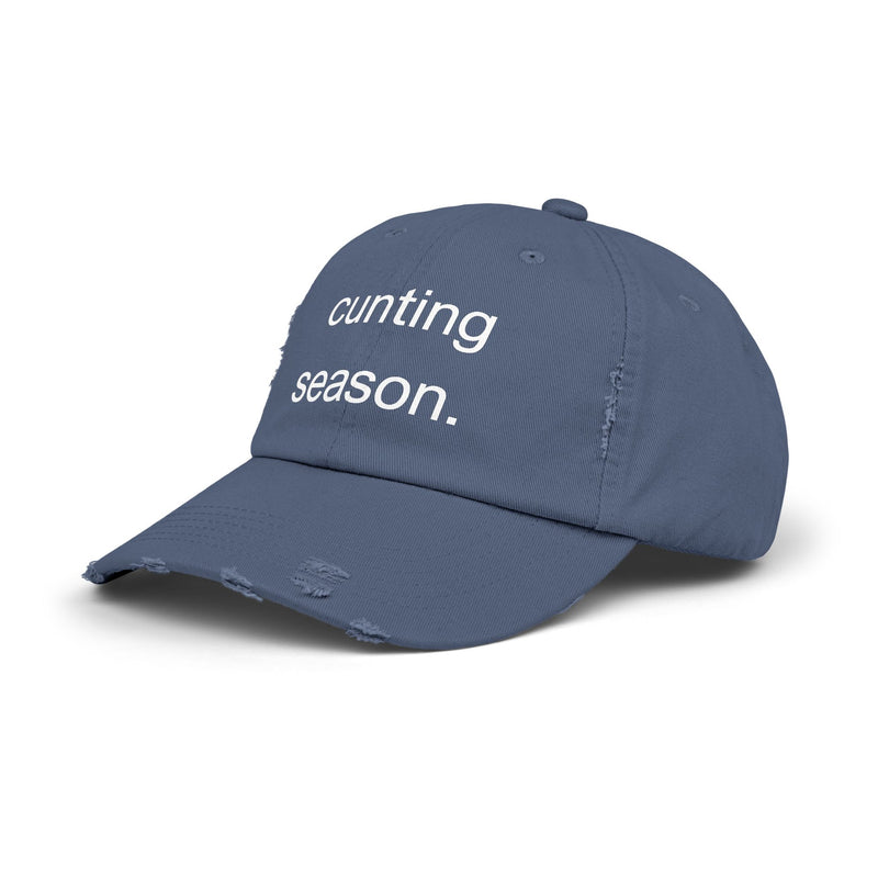 Distressed Hat - "Cunting Season" Sassy Baseball Cap