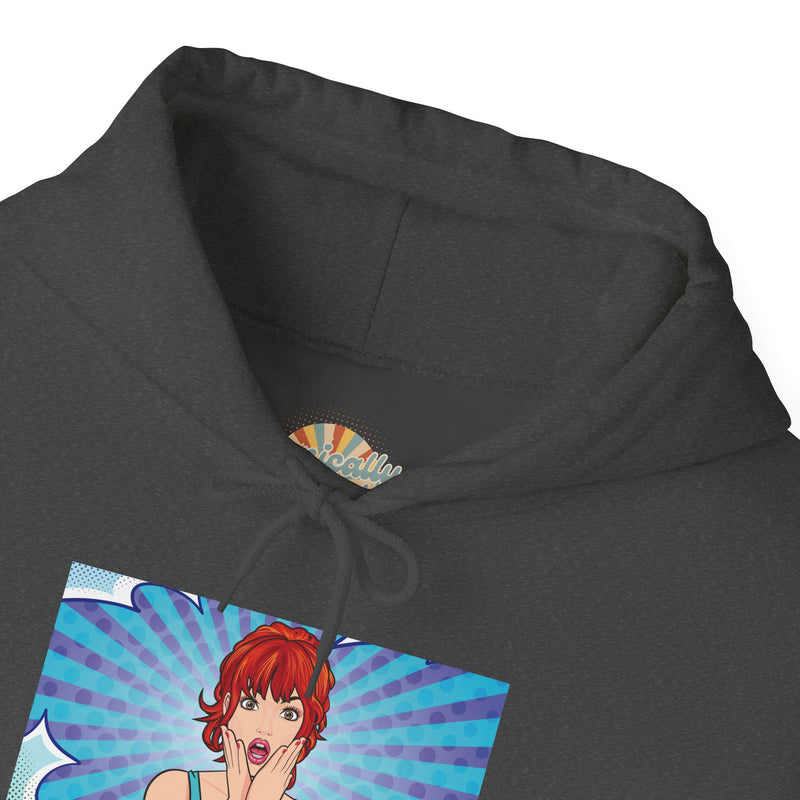 Pop Art Hoodie — 'Facial Expressions' Graphic Hooded Sweatshirt