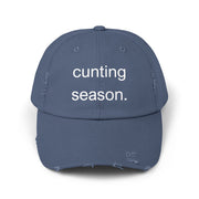Distressed Hat - "Cunting Season" Sassy Baseball Cap