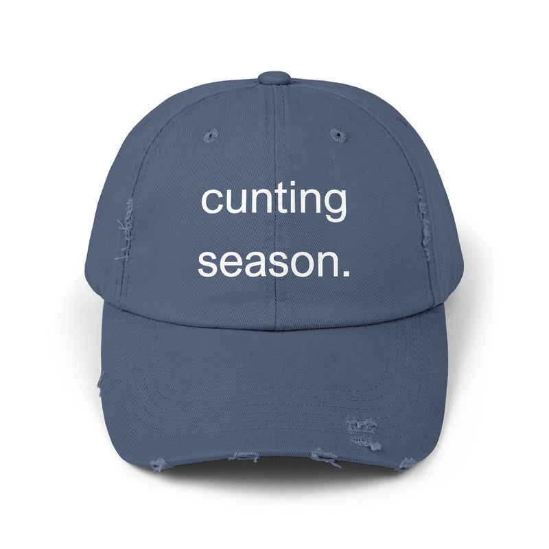 Distressed Hat - "Cunting Season" Sassy Baseball Cap