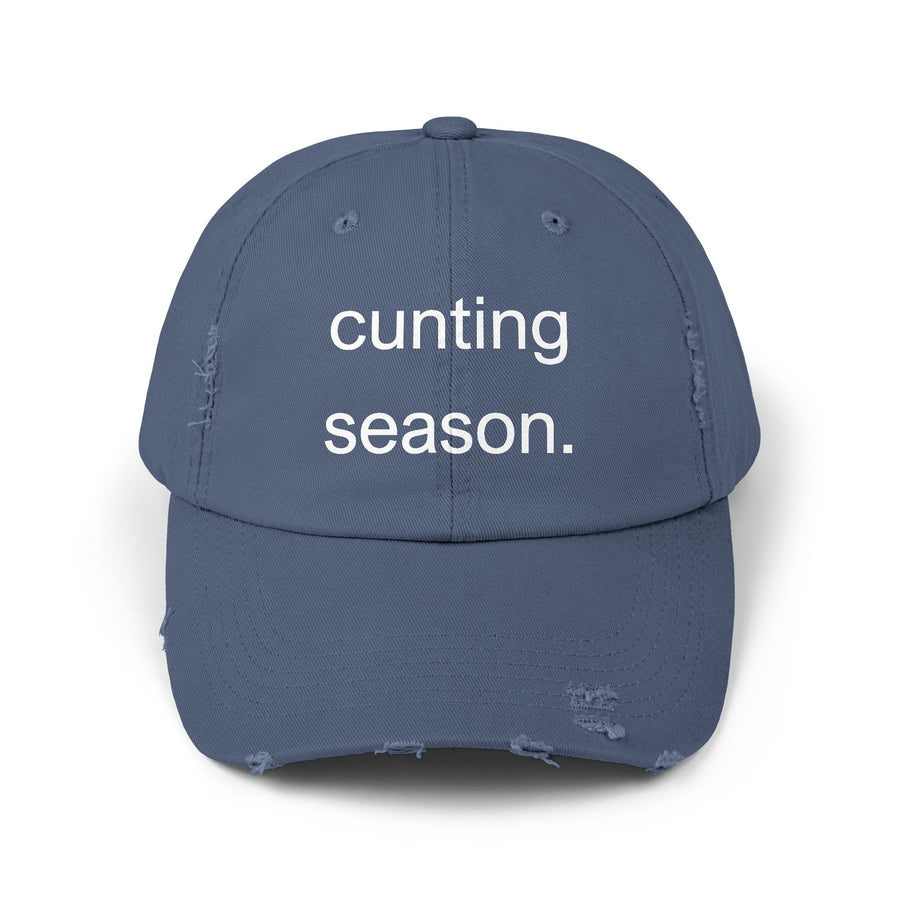 Distressed Hat - "Cunting Season" Sassy Baseball Cap
