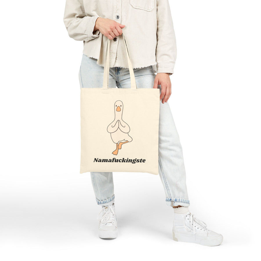 "Namafuckingste" Yoga Goose Tote Bag — Canvas Shopping Bag