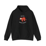 Graphic Sloth Hoodie — “How Do I Uninstall Anxiety?” Mental Health Hooded Sweatshirt