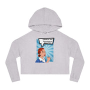 Identify as Late - Women’s Cropped Hooded Sweatshirt