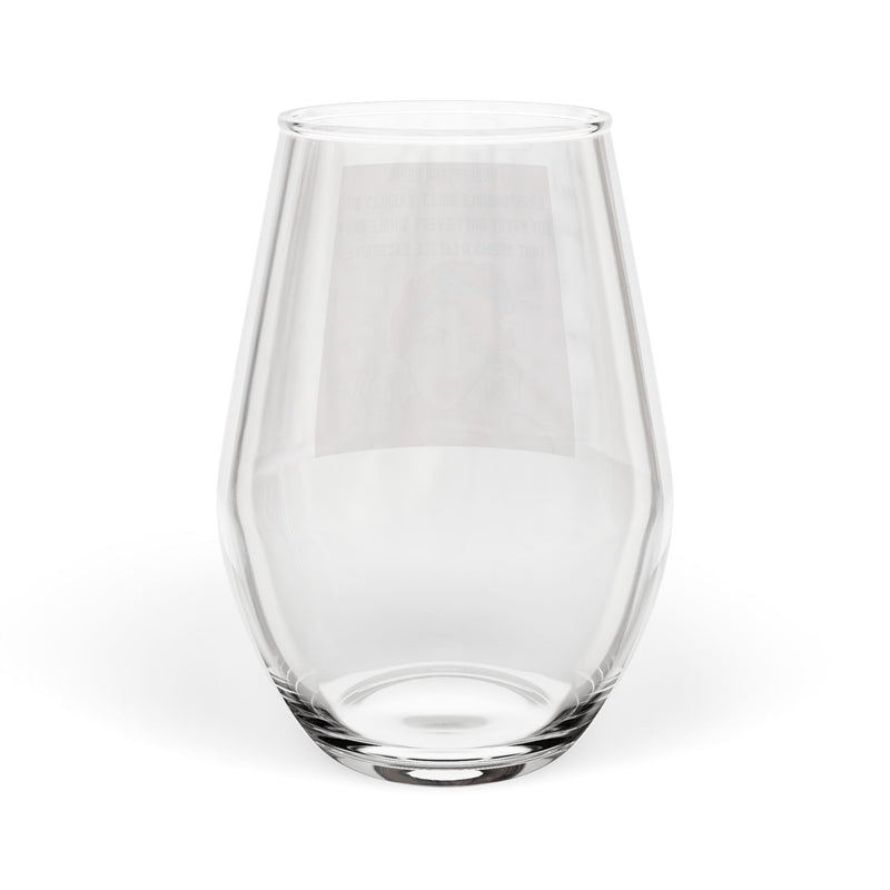 Retro Pop Art Stemless Wine Glass – "Responsible Adult"