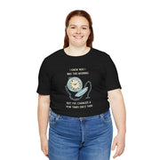 Graphic T‑Shirt — 'I Knew Who I Was This Morning'  Wonderland Quote Tee