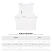 Racer Tank — "I’m Not Crazy, My Reality Is Just Different From Yours" Wonderland Graphic Crop Top