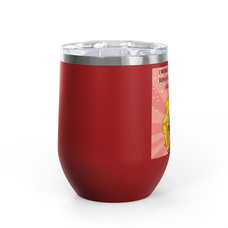 Retro Pop Art "14 Again" Insulated Stainless Steel 12oz Wine Tumbler