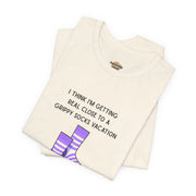 Graphic Tee - "Grippy Socks Vacation" Mental Health Awareness T-Shirt