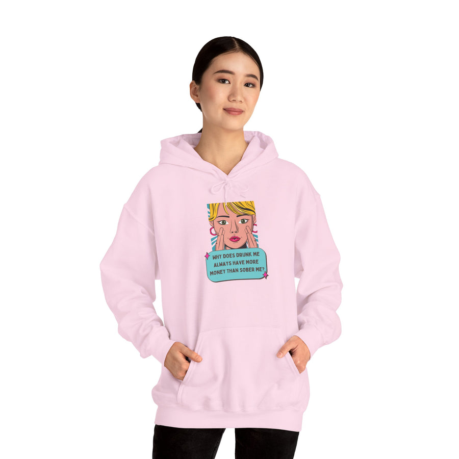 Pop Art Hoodie — Drunk Me Graphic Hooded Sweatshirt