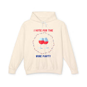 Wine Party - Unisex Lightweight Hooded Sweatshirt