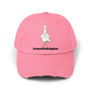 Distressed Cap — 'Namafuckingste' Yoga Goose Baseball Hat