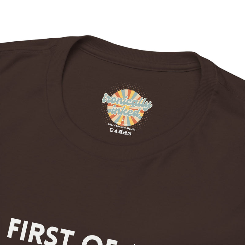 Sassy Cat Graphic Tee — "First of All I Am a Fucking Delight" Black Cat Humor T-Shirt