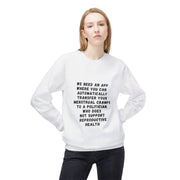 Transfer Menstrual Cramps - Unisex Midweight Softstyle Fleece Crewneck Sweatshirt