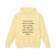 Voices - Unisex Lightweight Hooded Sweatshirt