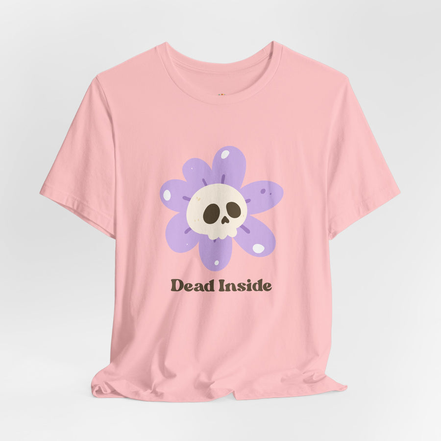 "Dead Inside" Skull Flower Tee — Mental Health Awareness T‑Shirt