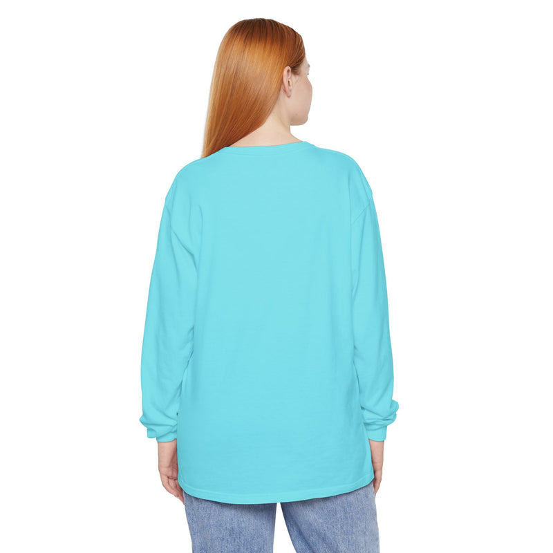 Pop Art Phone Call Long Sleeve T-Shirt — "What's the return policy on a man?" Oversized Tee