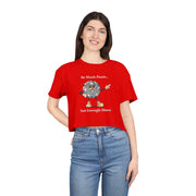 Disco Globe Ball Crop Tee — "So Much Panic... Not Enough Disco" Graphic T-shirt Top
