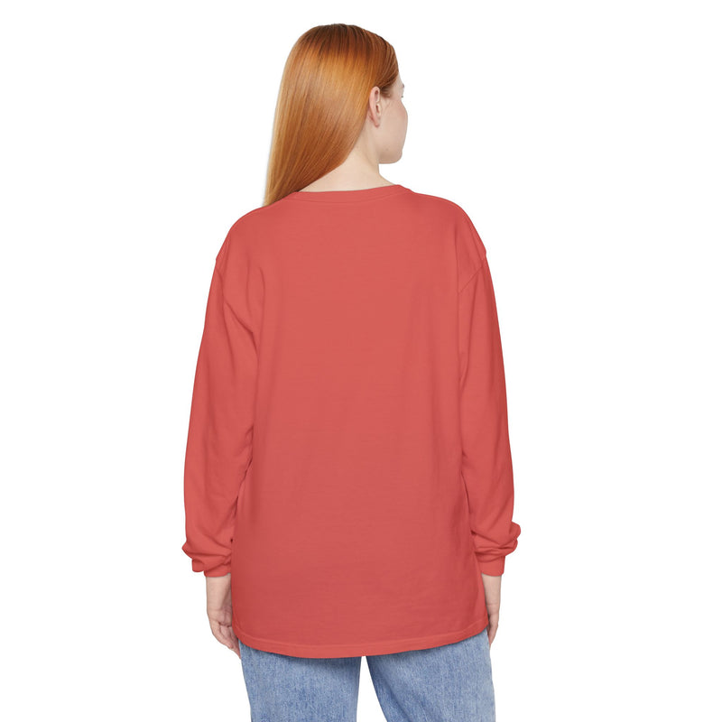 Pop Art Phone Call Long Sleeve T-Shirt — "What's the return policy on a man?" Oversized Tee