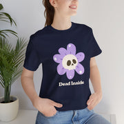 "Dead Inside" Skull Flower Tee — Mental Health Awareness T‑Shirt