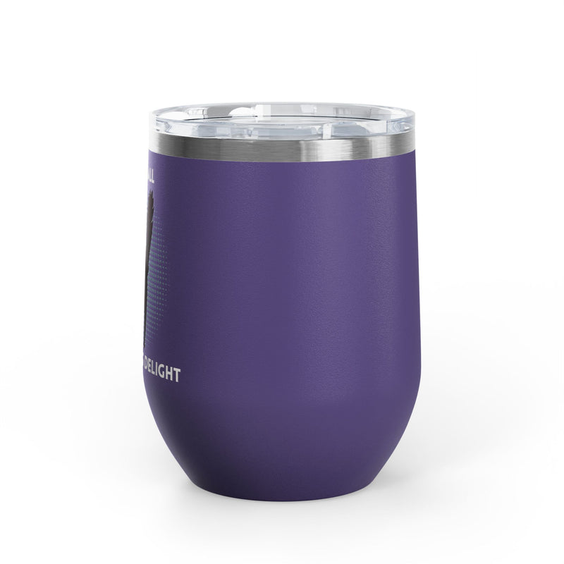 Fucking Delight Sassy Cat Wine Tumbler - Insulated Stainless Steel Wine Glass