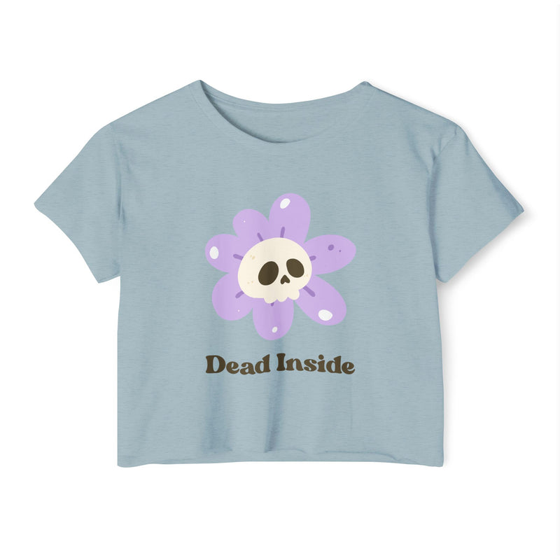 Women's Festival Crop Top Tee - Dead Inside