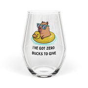 Stemless Wine Glass – Zero Ducks To Give Rubber Duckie