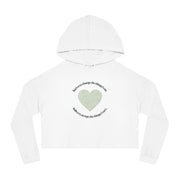 420 Serenity Prayer - Women’s Cropped Hooded Sweatshirt