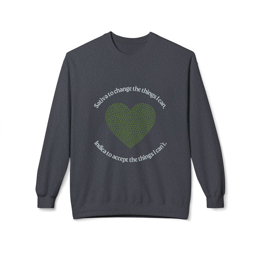 420 Serenity Prayer - Unisex Midweight Softstyle Fleece Crewneck Sweatshirt