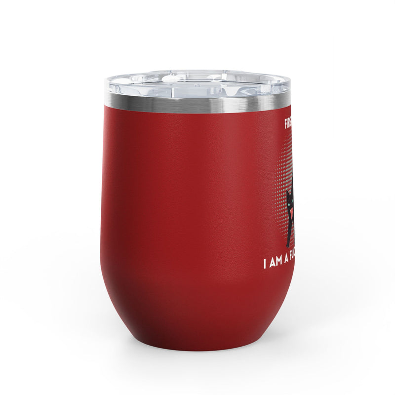 Fucking Delight Sassy Cat Wine Tumbler - Insulated Stainless Steel Wine Glass