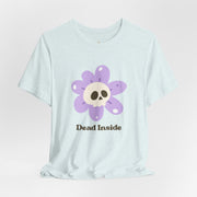 "Dead Inside" Skull Flower Tee — Mental Health Awareness T‑Shirt