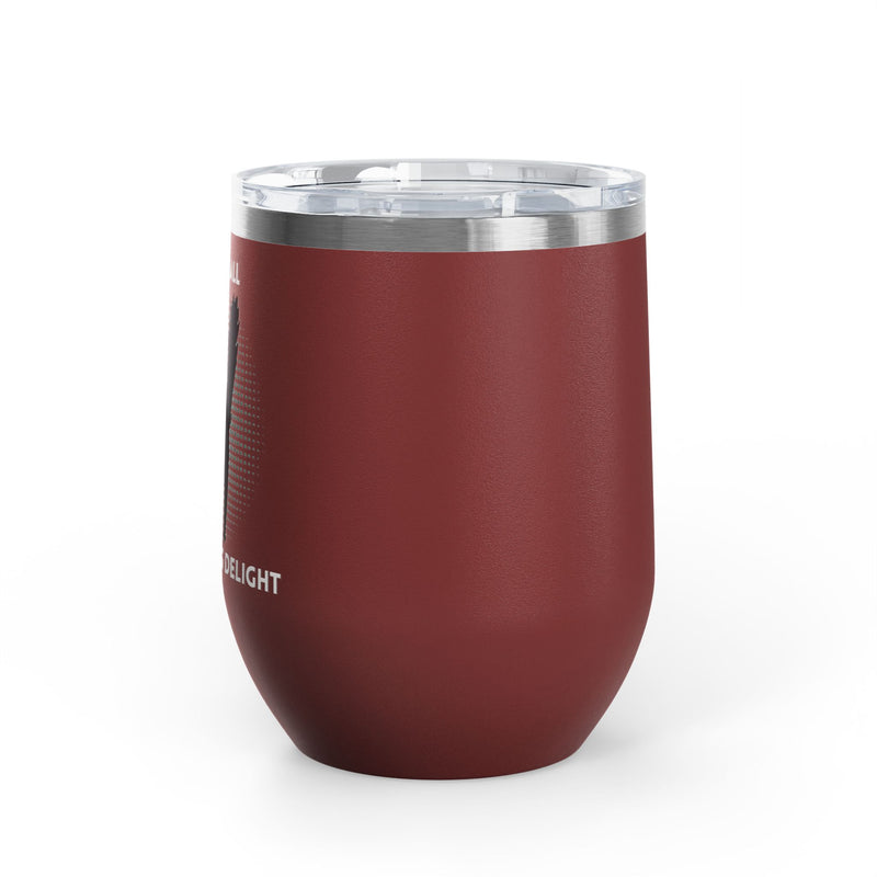 Fucking Delight Sassy Cat Wine Tumbler - Insulated Stainless Steel Wine Glass