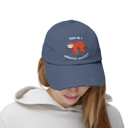 Baseball Hat - How Do I Uninstall Anxiety? Sloth Distressed Cap