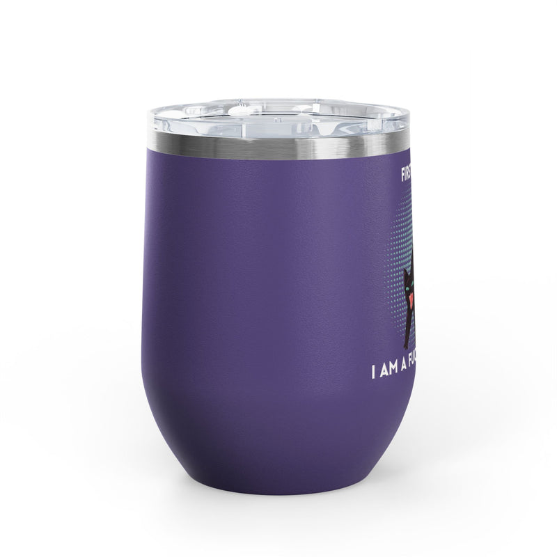 Fucking Delight Sassy Cat Wine Tumbler - Insulated Stainless Steel Wine Glass