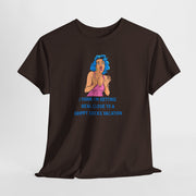 Pop Art Tee - "Grippy Socks Vacation" Mental Health Awareness Graphic T-Shirt